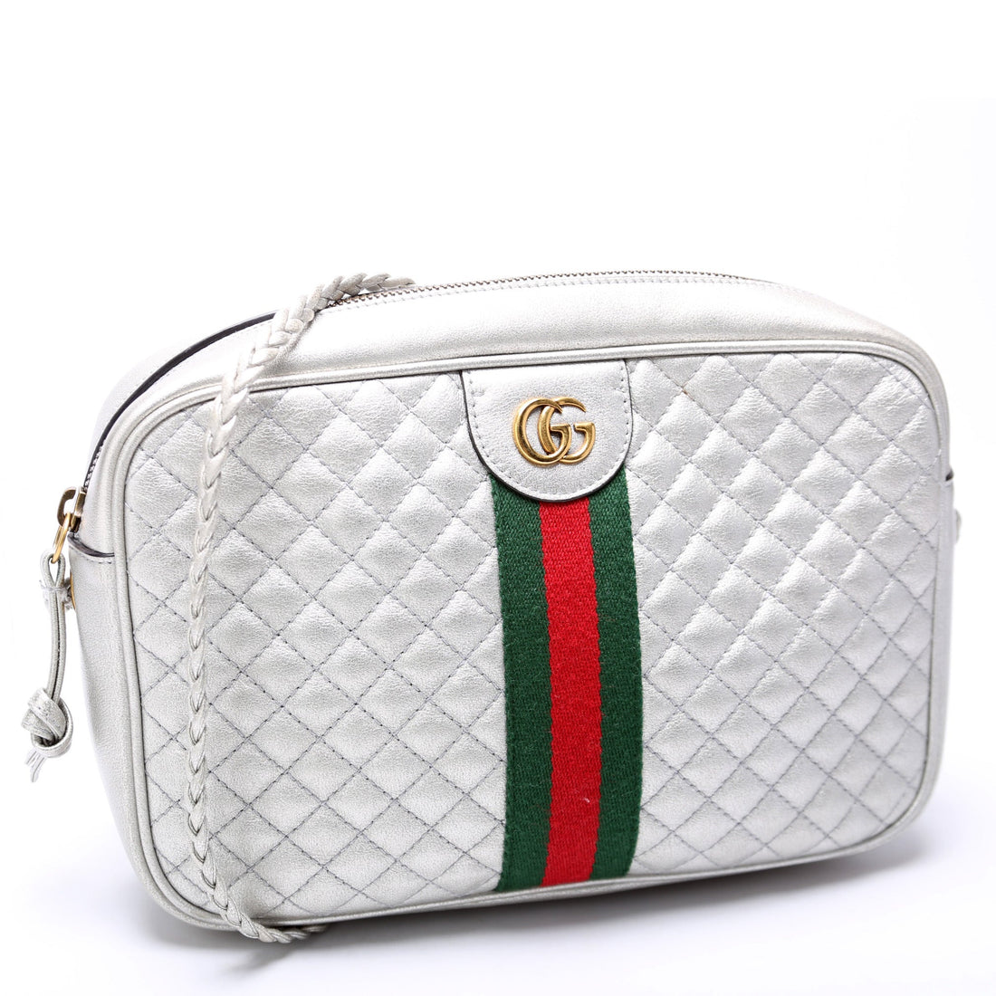 541051 Trapuntata Metallic Leather Small