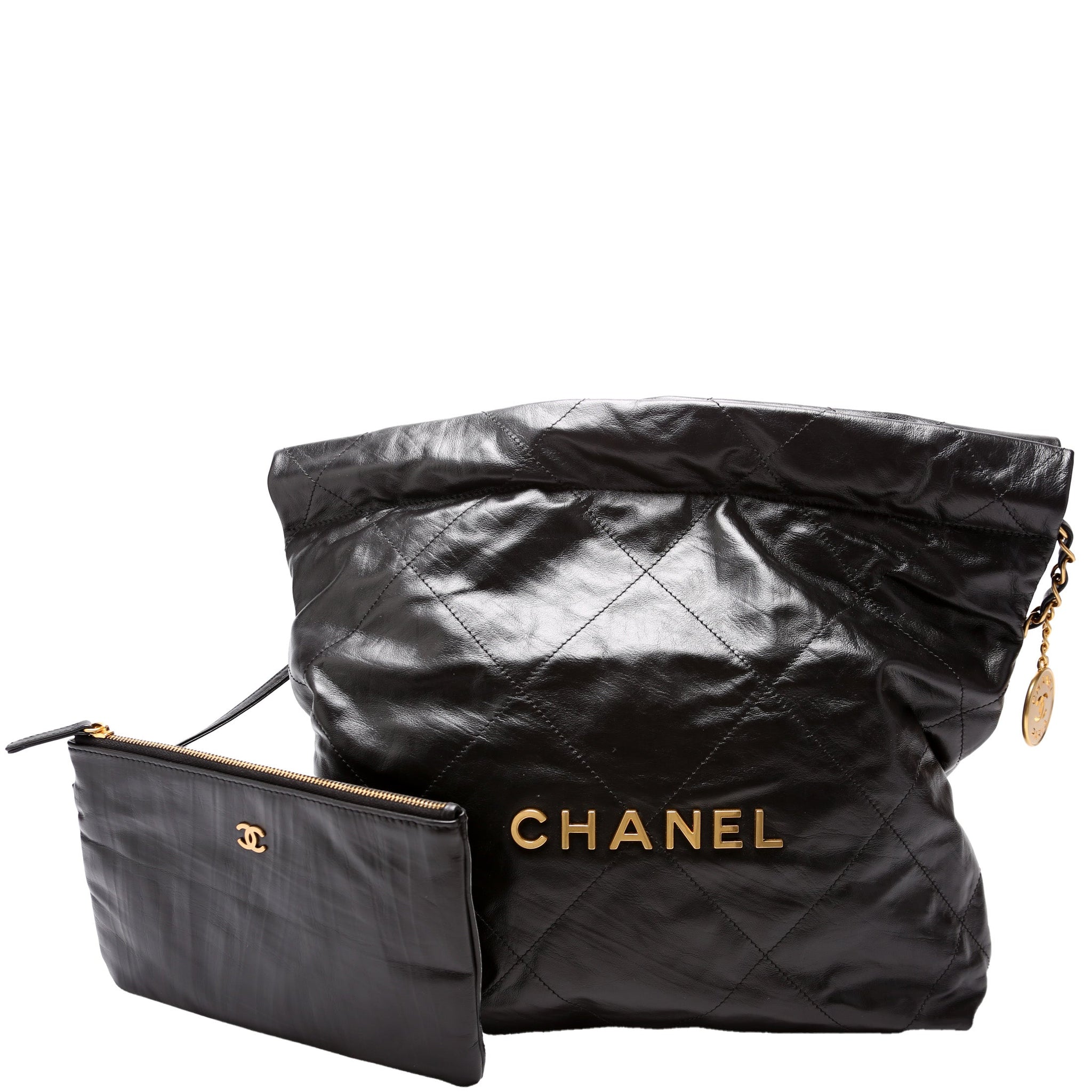 Chanel 22 Shiny Quilted Calfskin