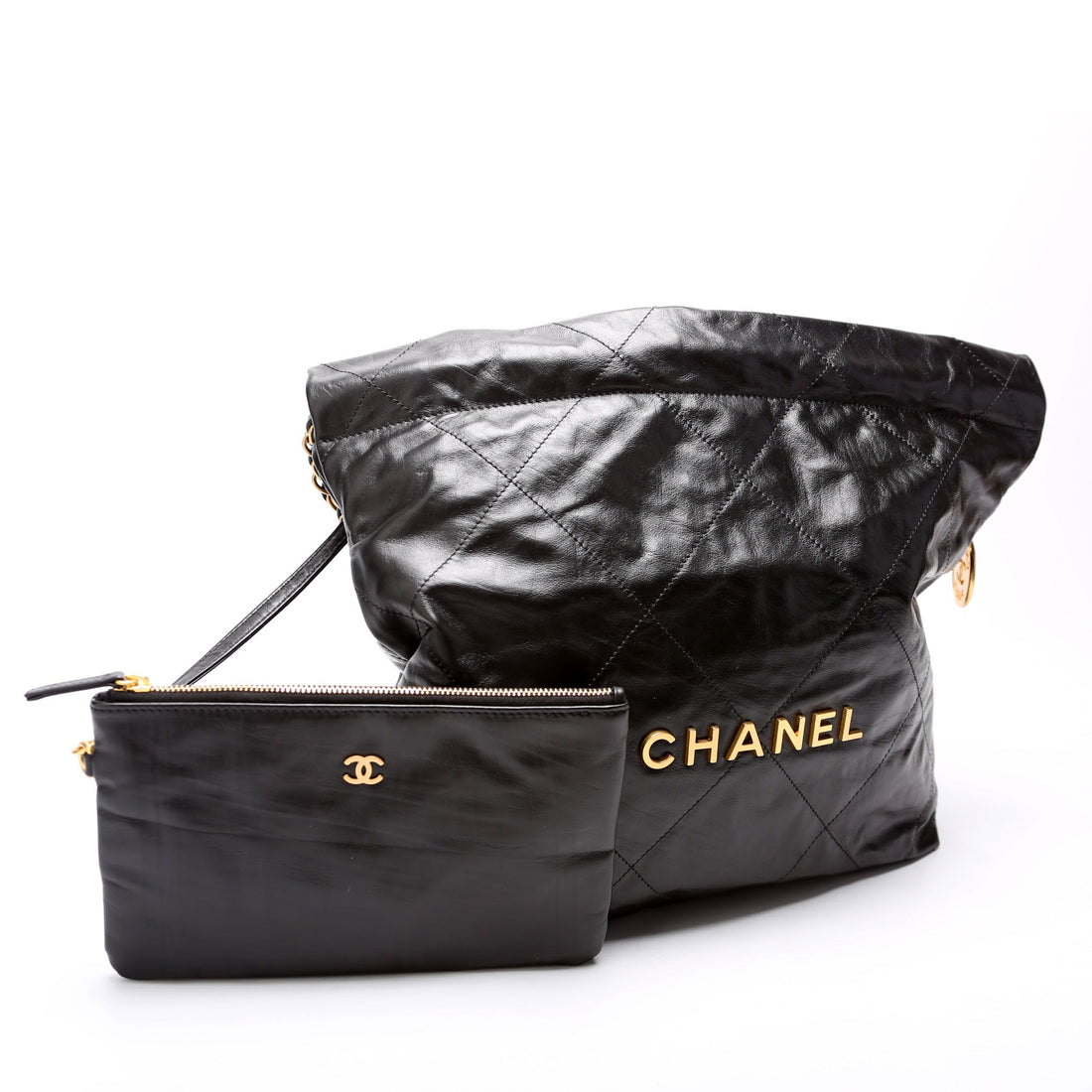 Chanel 22 Shiny Quilted Calfskin