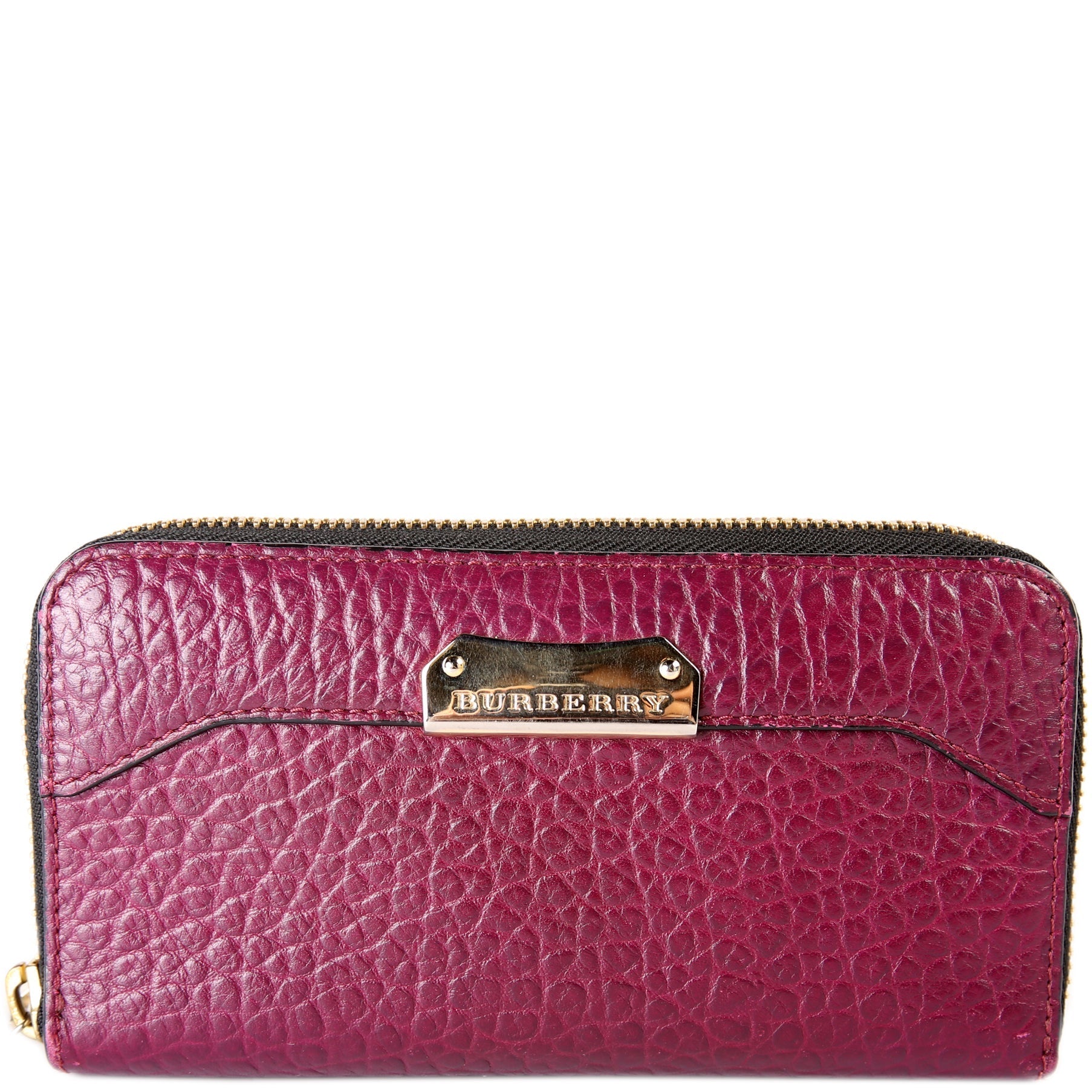 Zip Around Wallet Pebble Leather