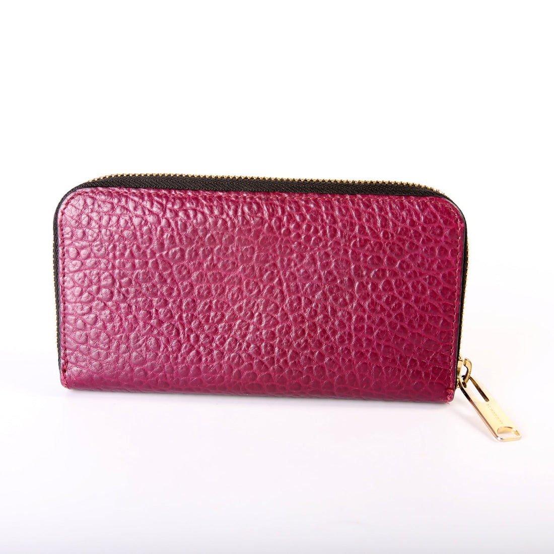 Zip Around Wallet Pebble Leather