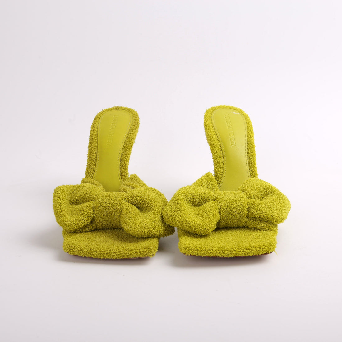 Stretch Terry Cloth Heel Sandals Size 37.5