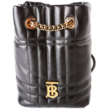 Lola Quilted Lambskin Backpack Black