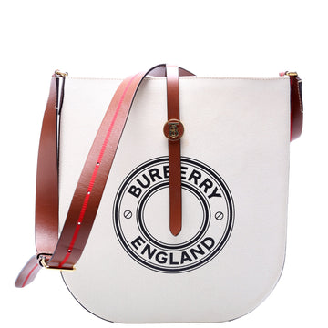 Anne Logo Canvas Shoulder Bag