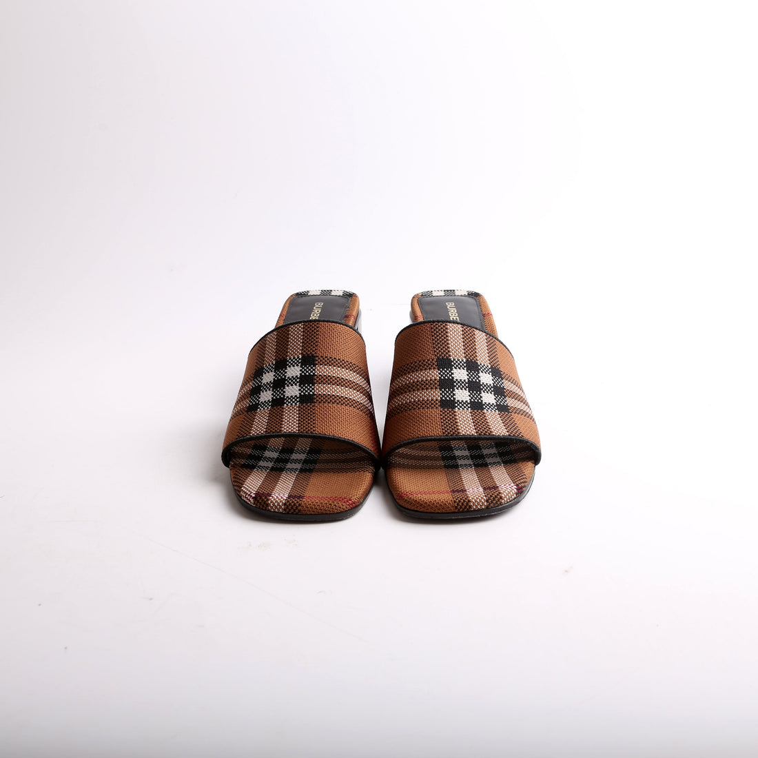 Wilma Birch Check Sandal Heels Size 37.5