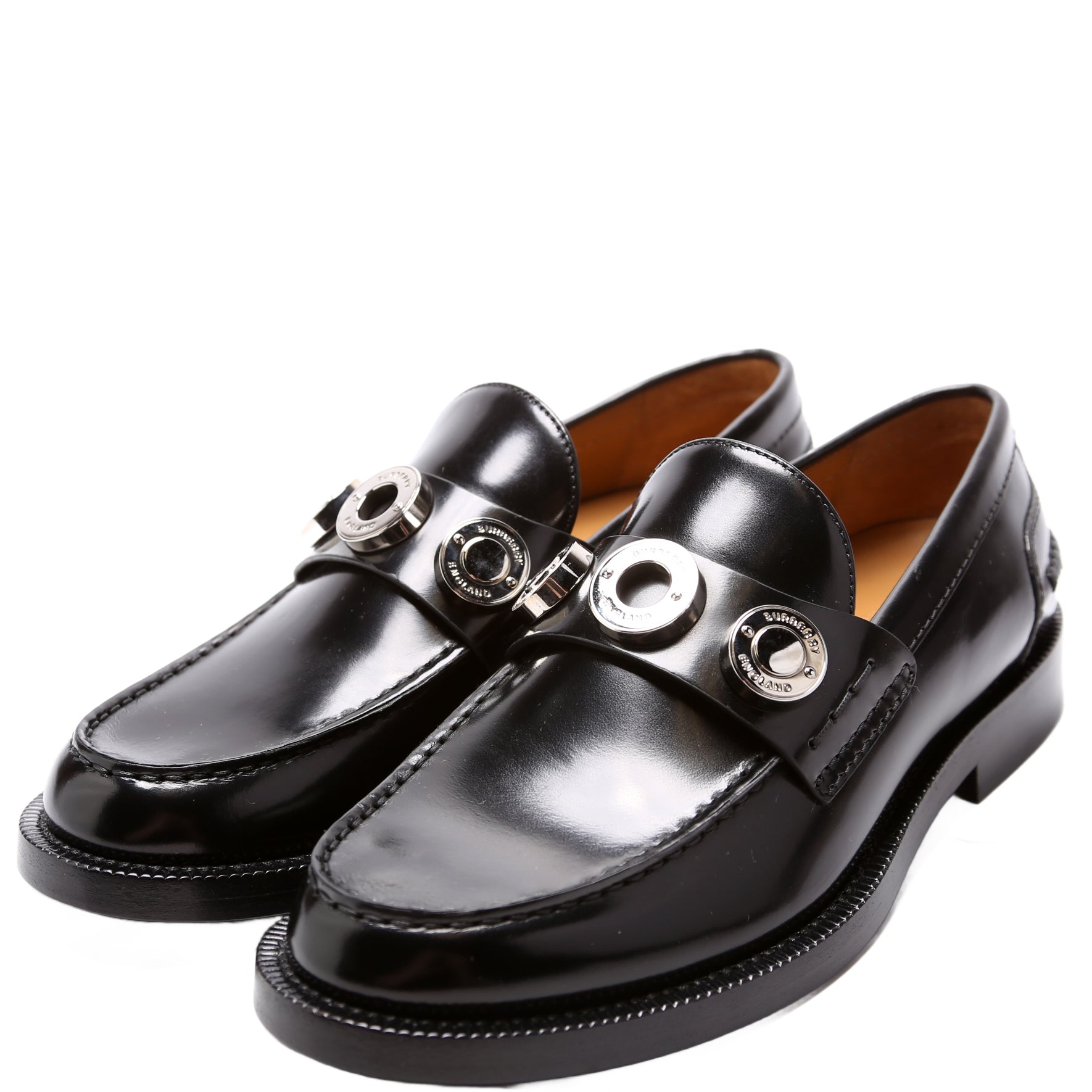 Broadbrook Leather Loafers Size 36 Black