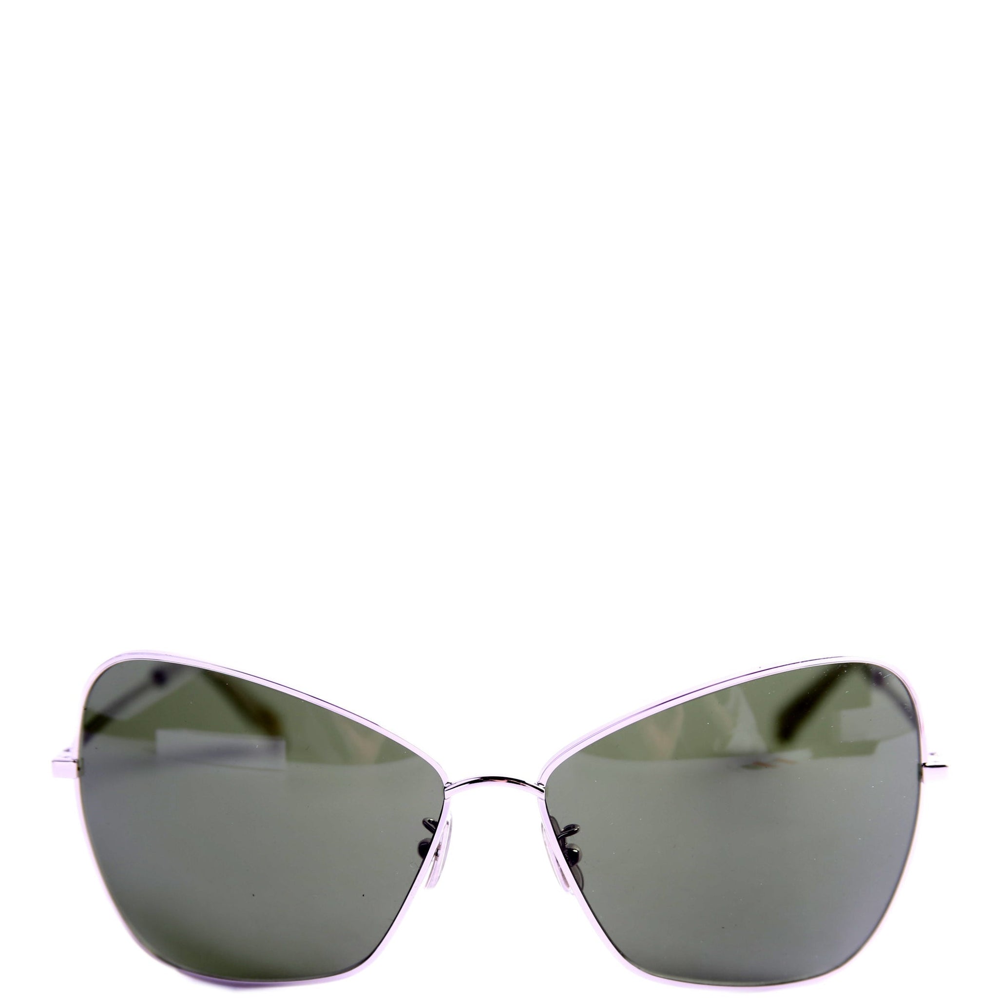 CL40080U Cat Eye Sunglasses Silver/Green