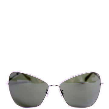 CL40080U Cat Eye Sunglasses Silver/Green