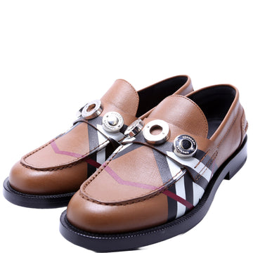 Broadbrook Leather Loafers Size 37 Brown