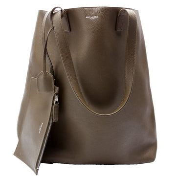 Bold Shopping Tote Grain Leather Green