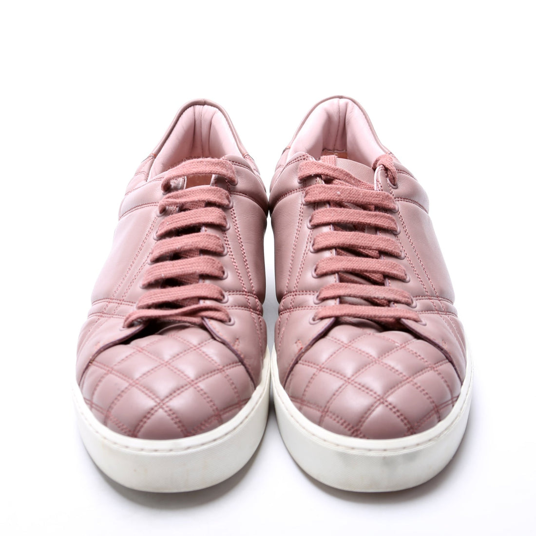 Westford Quilted Leather Low Top Sneakers Size 38 Purple