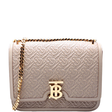TB Monogram Shoulder Bag Medium Beige