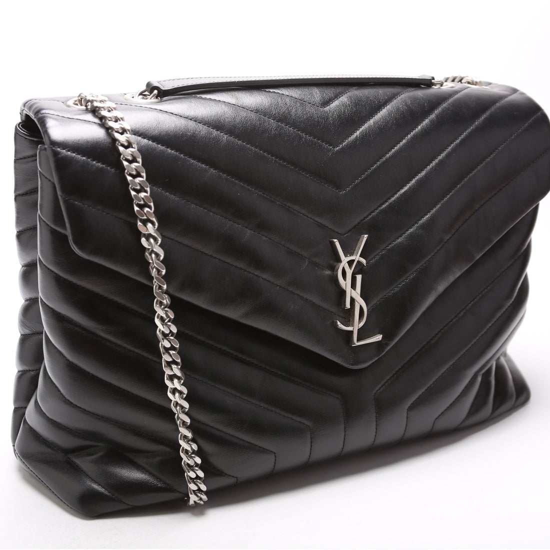 487215 Loulou Satchel Large Black