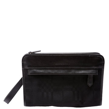 Nova Check Wrist Clutch Black