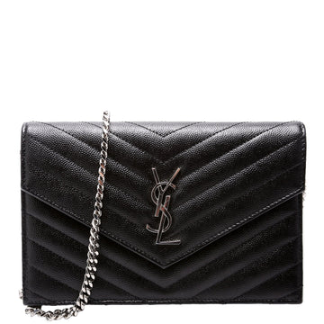 Envelope Chain Wallet Black
