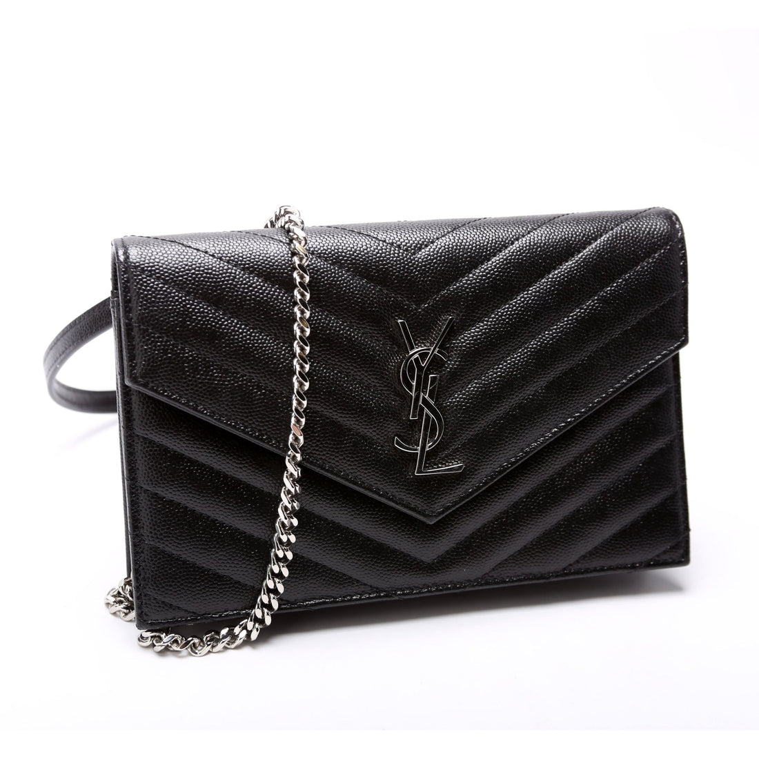 Envelope Chain Wallet Black