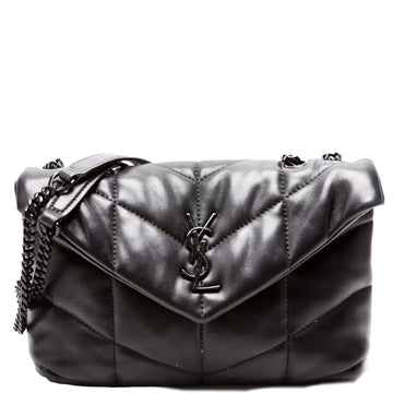 759337 Loulou Toy Quilted Lambskin Black