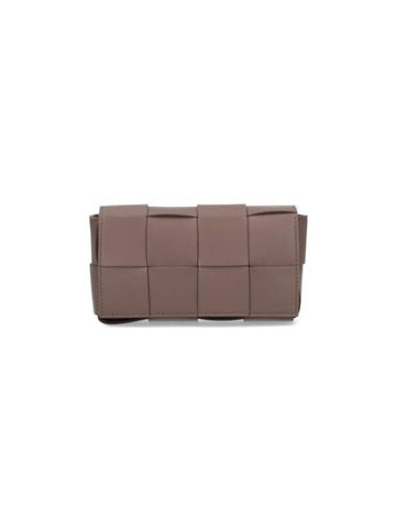 Bottega Veneta Intrecciato Small Cassette Belt Bag Brown