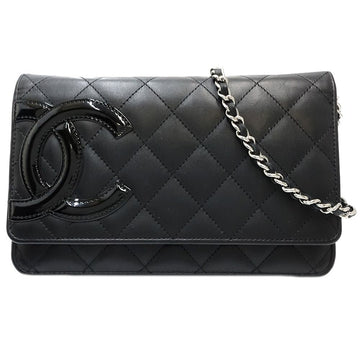 Chanel Cambon Line Wallet Chain Black