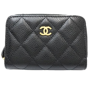 Chanel Caviar Skin Coin Case Classic Zip AP0216