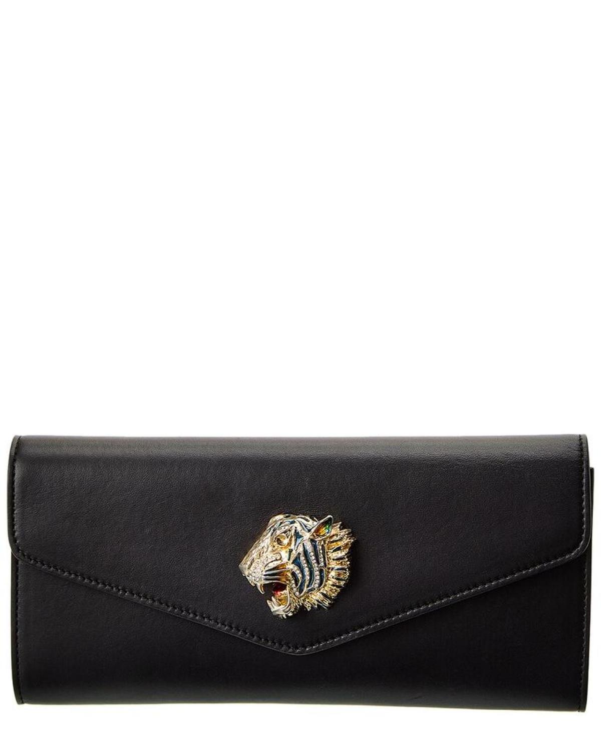 Gucci Broadway Tiger Leather Clutch ( )