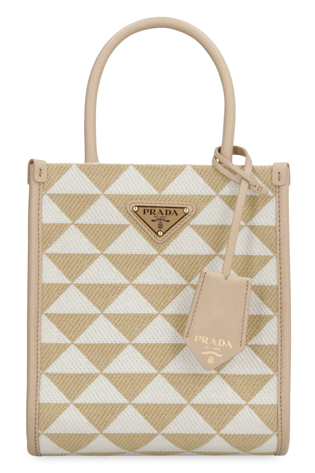 PRADA Embroidered Fabric Micro Handbag