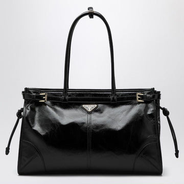 PRADA Large Leather Bonnie Handbag