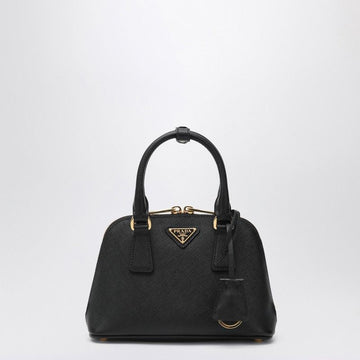PRADA Saffiano Leather Handbag with Top Handles and Shoulder Strap