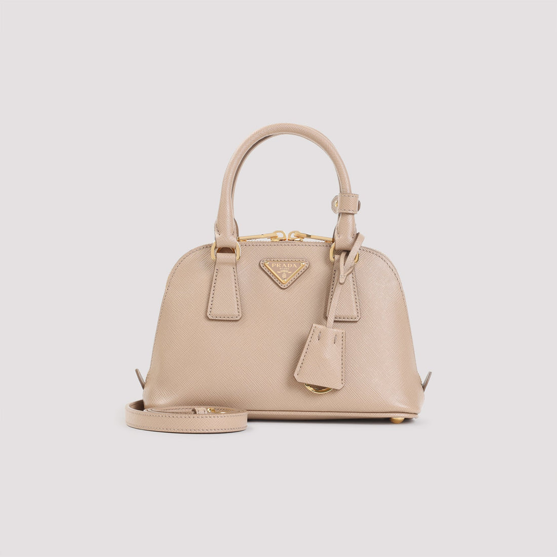 PRADA 100% Leather Handbag - W:21CM H:14CM D:8.5CM