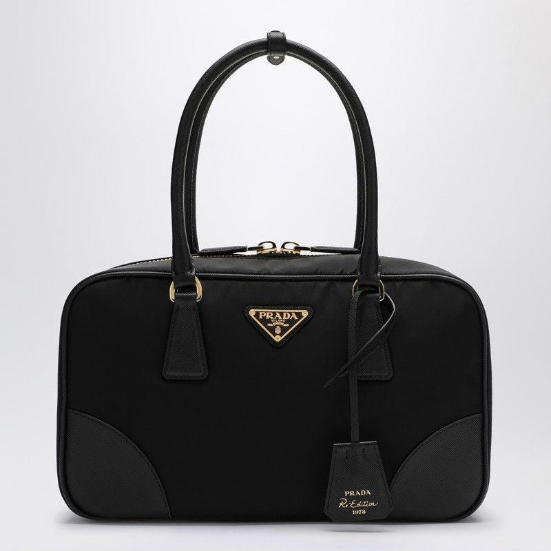 PRADA Medium Nylon and Saffiano Top Case