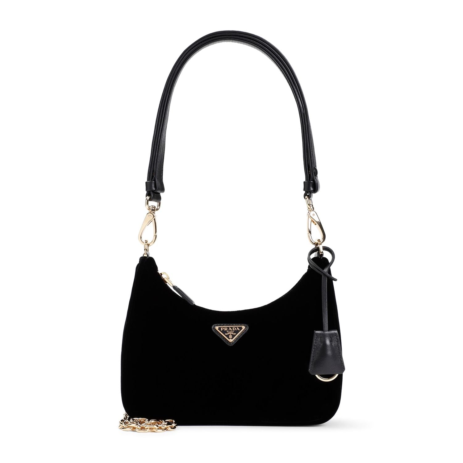 PRADA Mini Velvet Re-Edition Shoulder Handbag