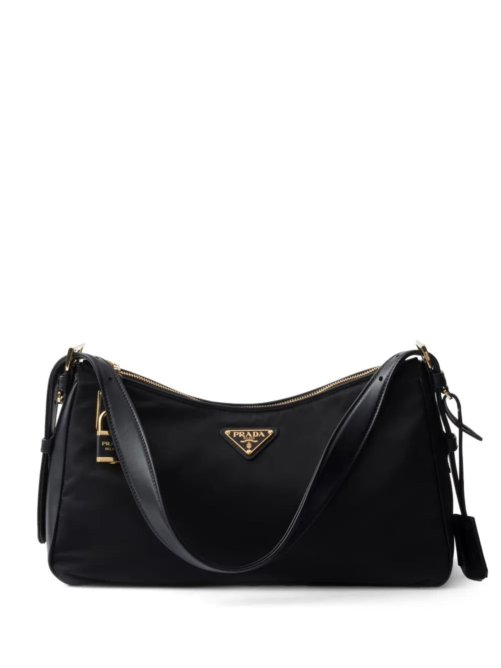 PRADA Large Nylon Aimee Shoulder Handbag