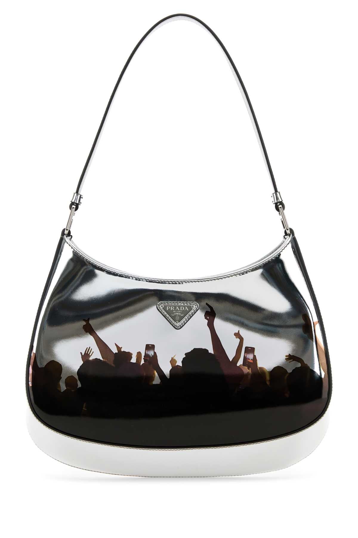 PRADA Mini Leather Cleo Shoulder Handbag