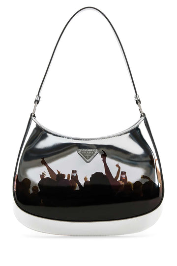 PRADA Mini Leather Cleo Shoulder Handbag