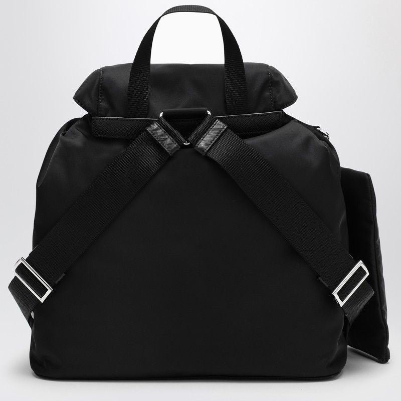 PRADA Recycled Nylon and Saffiano Mini Backpack with Pouch Handbag