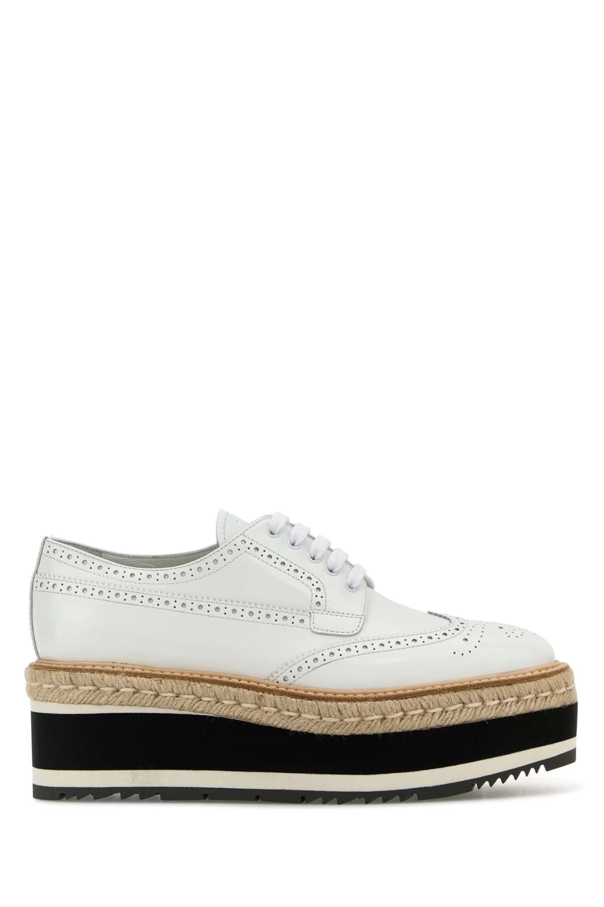 PRADA Women's Leather Lace-Up Sneakers