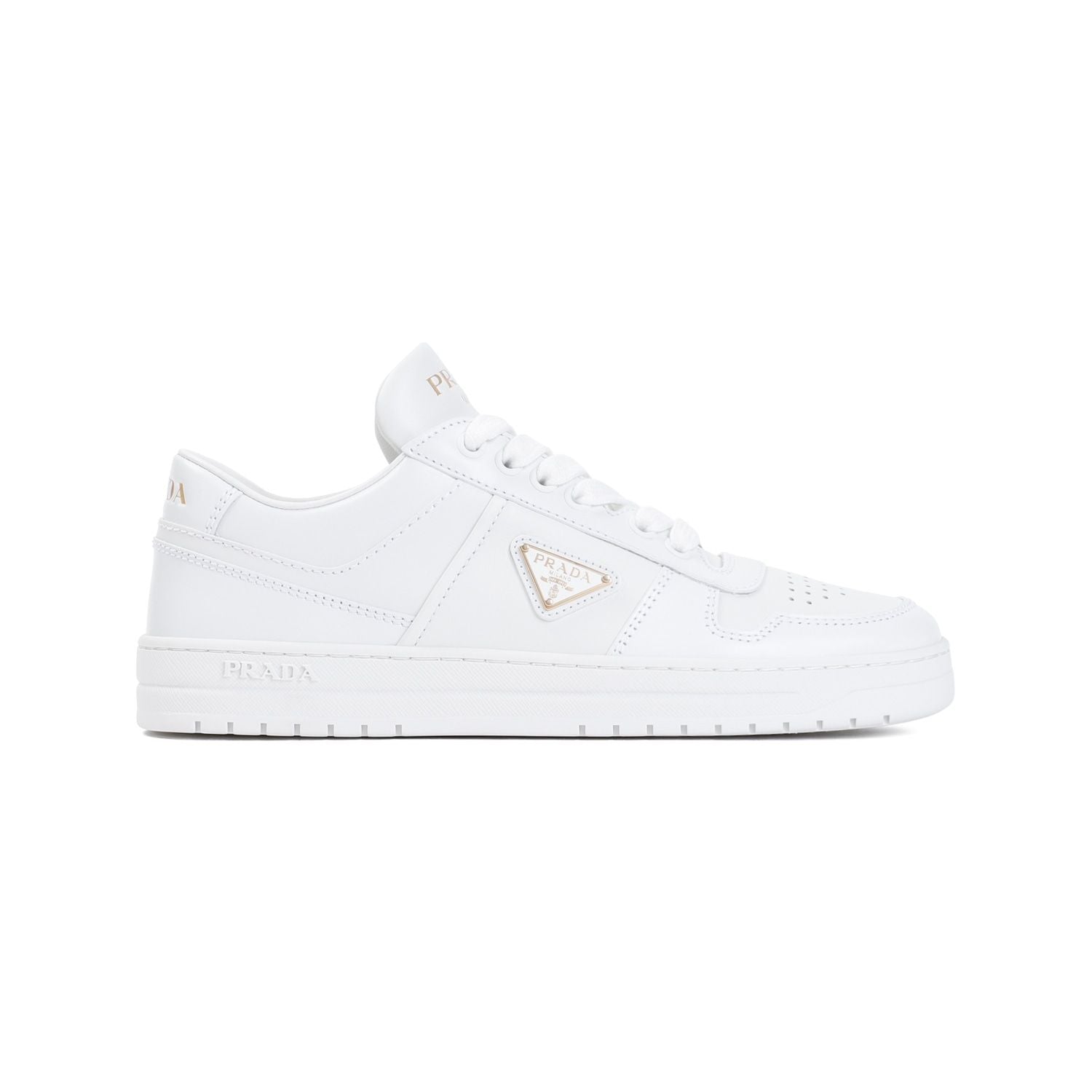 PRADA Fashionable Leather Downtown Sneakers for Women