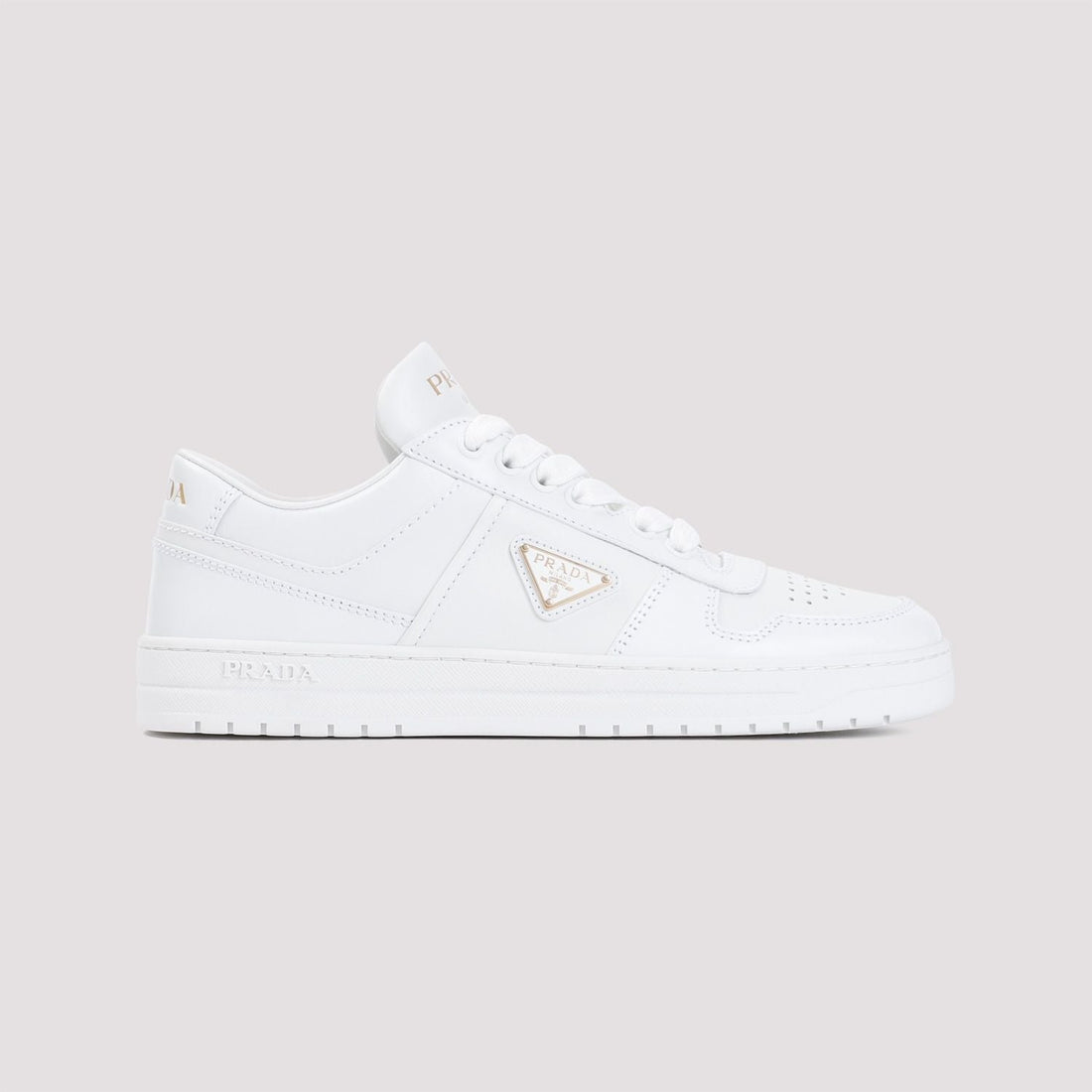 PRADA Fashionable Leather Downtown Sneakers for Women