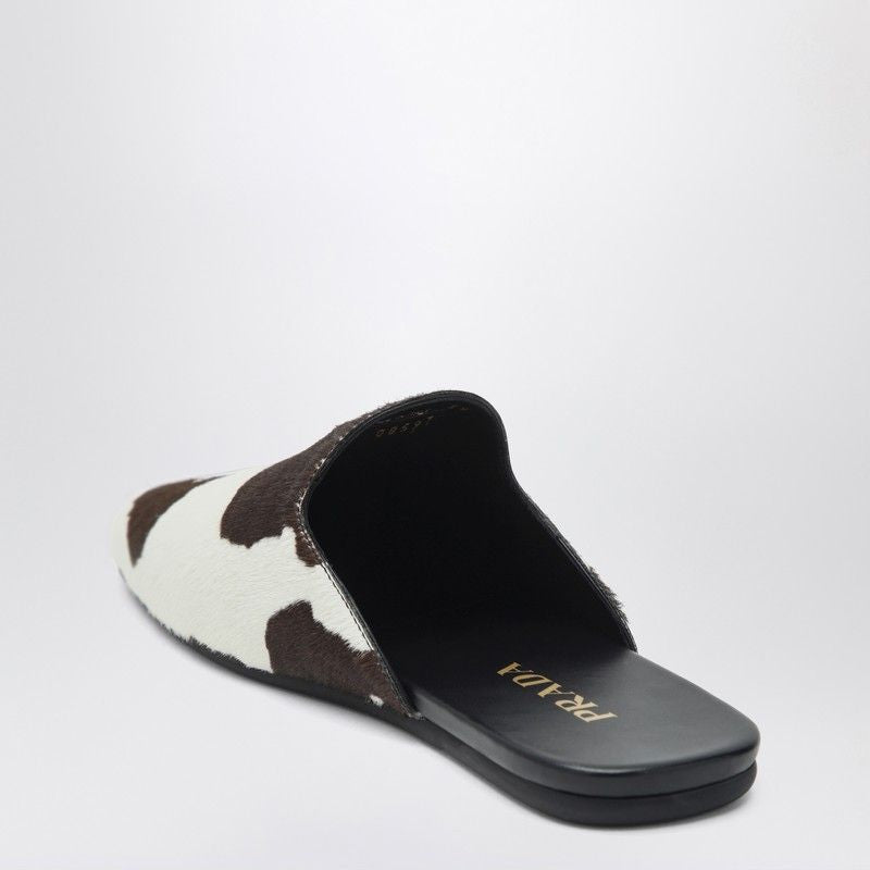 PRADA Fashionable Flat Sandals with Animal Print Design