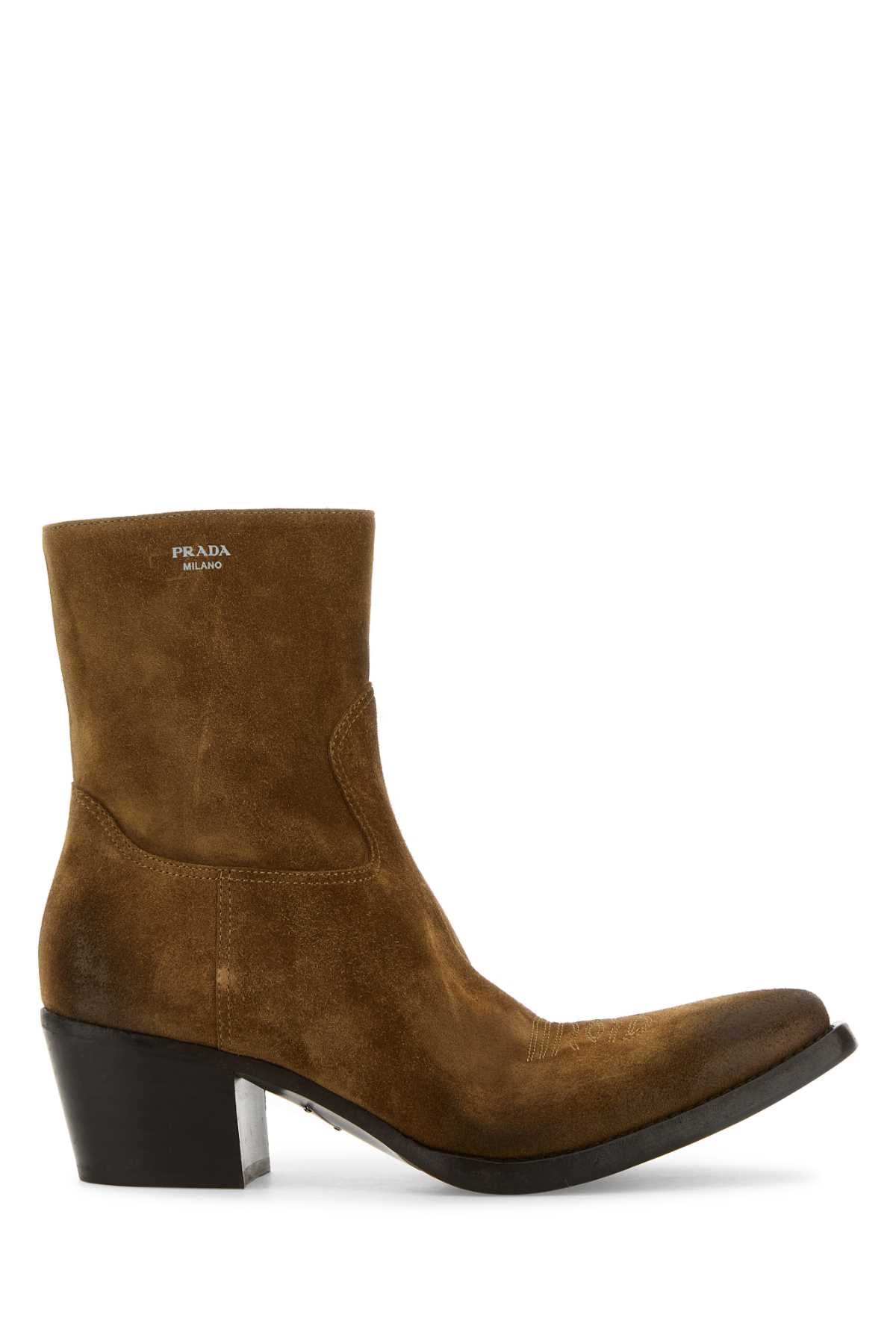 PRADA Suede Mini Boots for Women