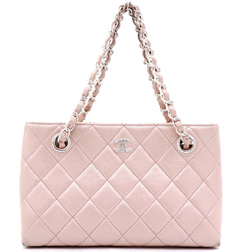 Chanel Pearlecent Pink Quilted Vintage Small Tote Bag
