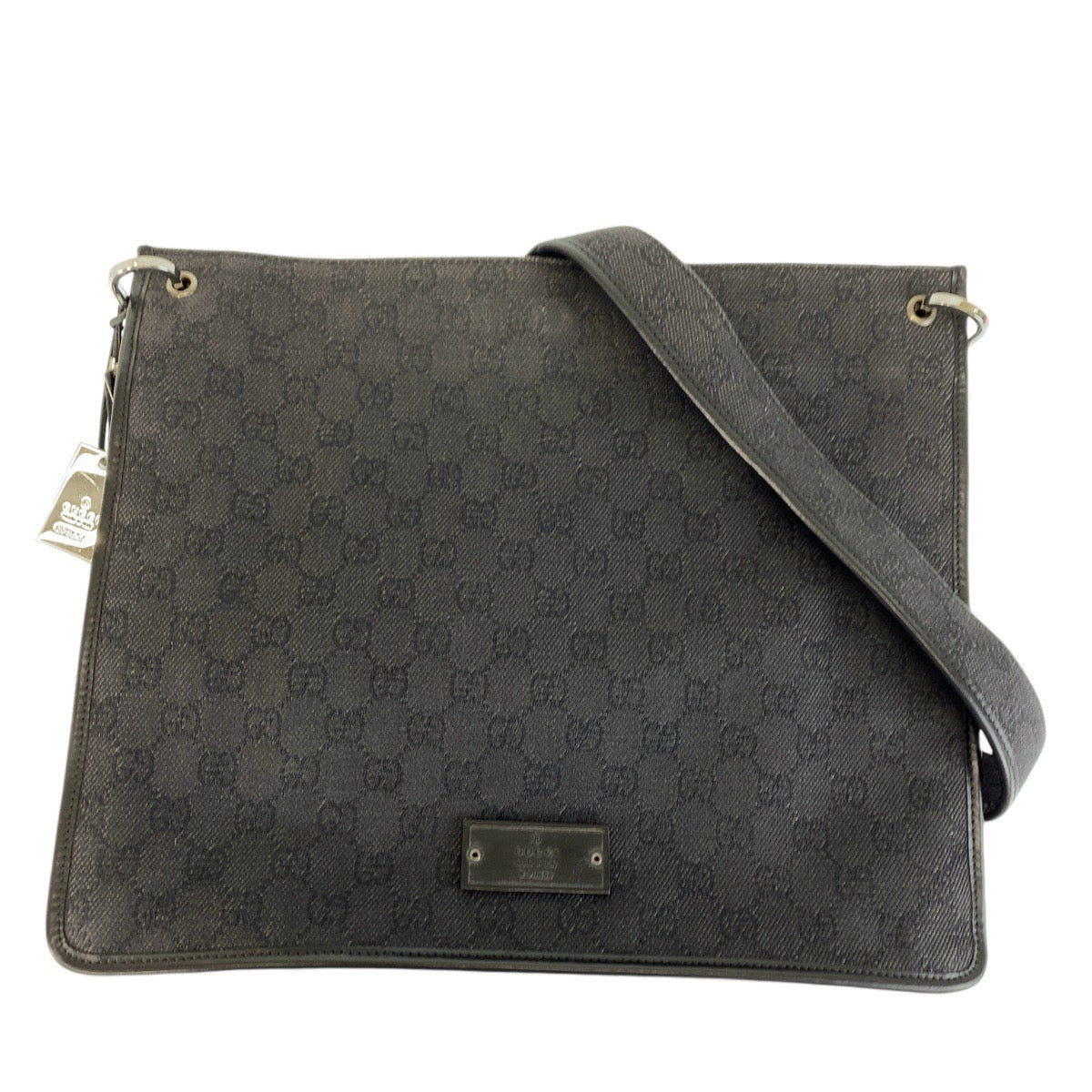 Gucci Black GG Canvas Shoulder Bag