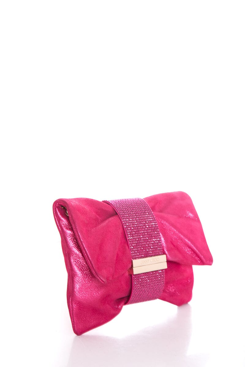 Jimmy Choo Pink Crystal Detail  Handbag