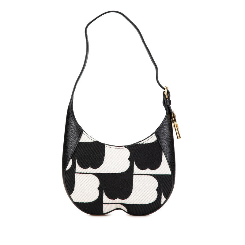 Burberry Knight Horse Canvas Leather Shoulder Bag