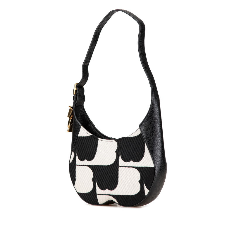 Burberry Knight Horse Canvas Leather Shoulder Bag