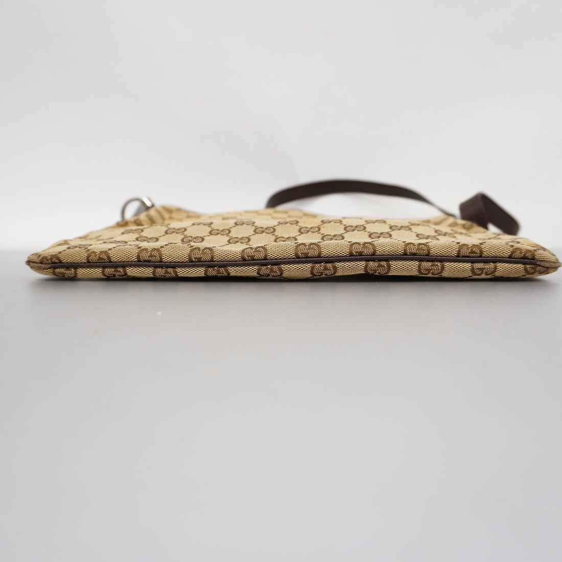 GUCCI  GG Canvas Shoulder Bag 113013 Women's Shoulder Bag Beige,Dark Brown