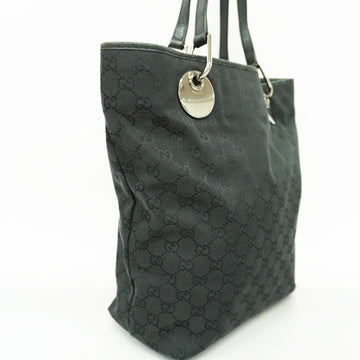 GUCCI  GG Canvas120836 Women's Leather Handbag,Tote Bag Black