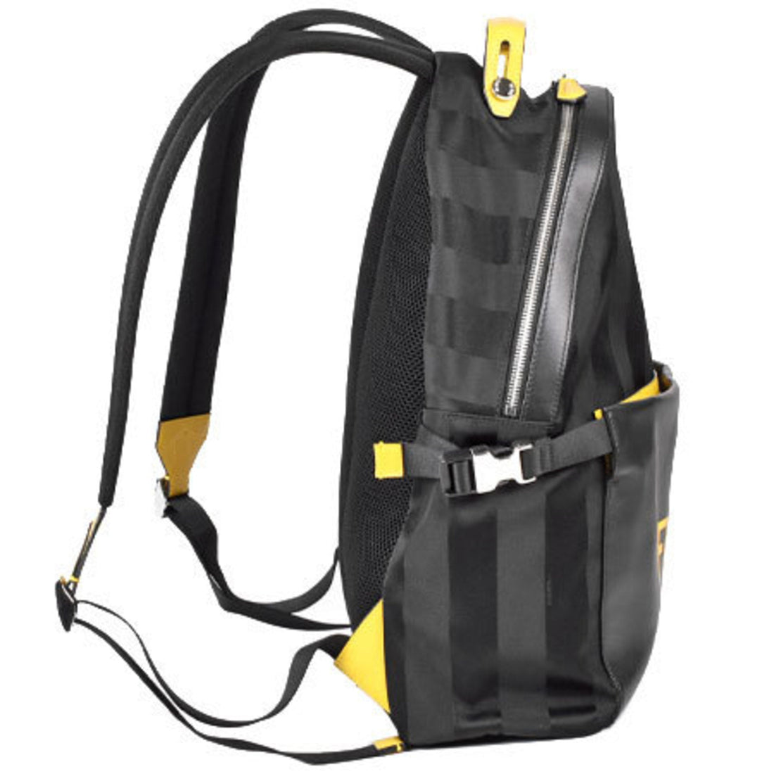 Fendi Pecan Backpack Nylon Leather Black 7VZ053