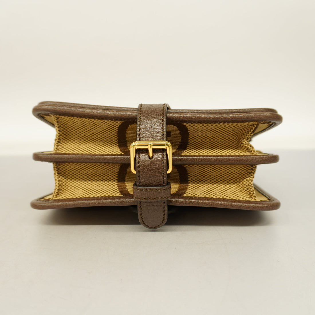 GUCCI  Sherry Line Jumbo GG 699438 Women's Canvas Shoulder Bag Beige