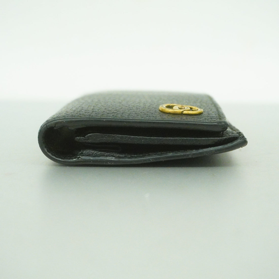 GUCCI  GG Marmont 428740 Women's Leather Long Wallet [bi-fold] Black